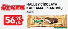 ÜLKER HALLEY ÇİKOLATA KAPLAMALI SANDVİÇ BİSKÜVİ 240 G ÜLKER HALLEY ÇİKOLATA KAPLAMALI SANDVİÇ BİSKÜVİ 240 G